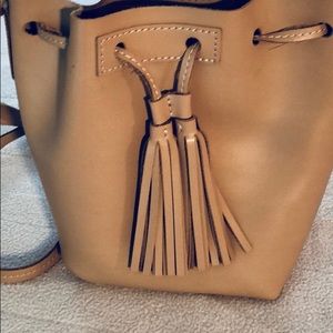J.Crew. Leather Bucket Bag.
